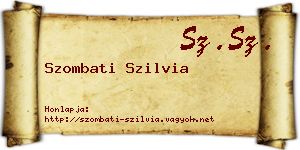 Szombati Szilvia névjegykártya